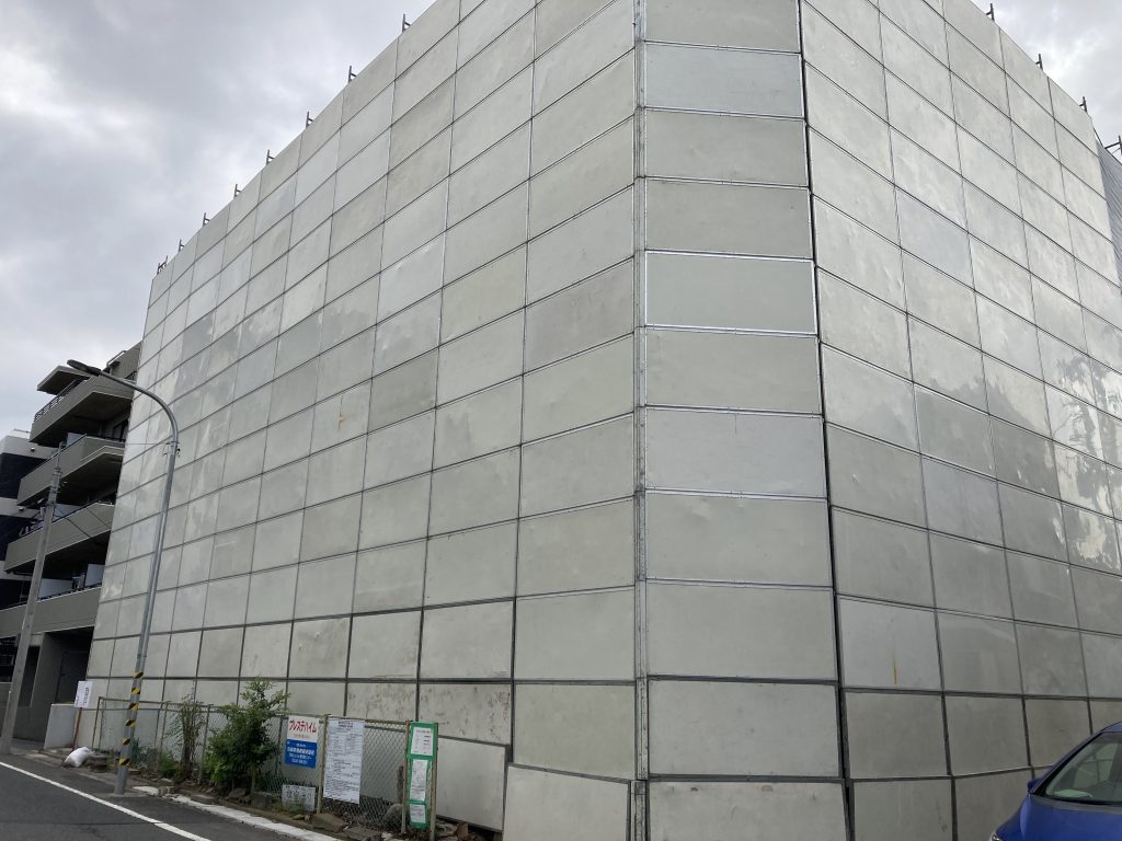 市川市　パネル解体足場組立