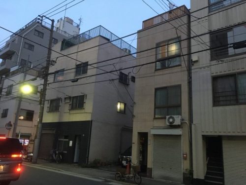 台東区浅草　パネル養生設置